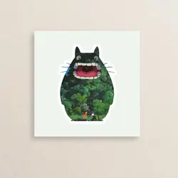 استیکر انیمه همسایه من توتورو 01 | My Neighbor Totoro sticker 01