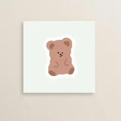 استیکر پاستیل خرسی گوگولی 06 |  Cute Bear sticker 06