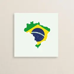 استیکر پرچم برزیل 03 | Brazil sticker 03