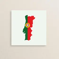 استیکر پرچم پرتغال 09 | Portugal sticker 09