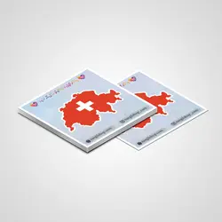 استیکر پرچم سوئیس 05 | Switzerland sticker 05
