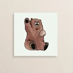 استیکر تخم خرس گوگولی 42 | Cute Bear sticker 42