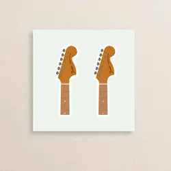 استیکر ساز موسیقی گیتار 08 | Guitar Instrument sticker 08
