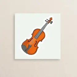 استیکر ساز موسیقی ویولن 02 | Violin Instrument sticker 02