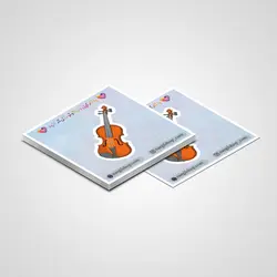 استیکر ساز موسیقی ویولن 02 | Violin Instrument sticker 02