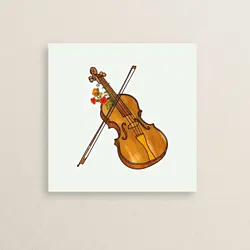 استیکر ساز موسیقی ویولن 01 | Violin Instrument sticker 01