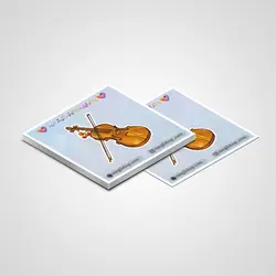 استیکر ساز موسیقی ویولن 01 | Violin Instrument sticker 01