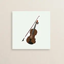 استیکر ساز موسیقی ویولن 03 | Violin Instrument sticker 03