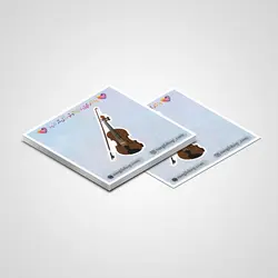 استیکر ساز موسیقی ویولن 03 | Violin Instrument sticker 03