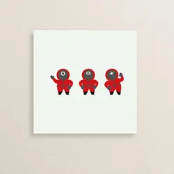 استیکر سریال بازی مرکب 08 | Squid game sticker 08