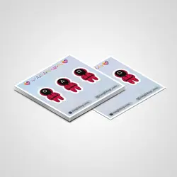 استیکر سریال بازی مرکب 10 | Squid game sticker 10