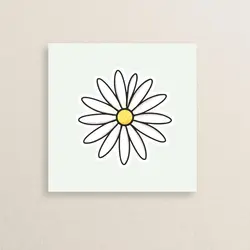 استیکر طبیعت گل بابونه 06 | The Flower Nature sticker 06