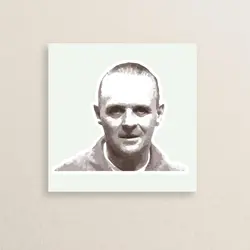 استیکر فیلم سکوت بره ها هانیبال لکتر 01 | 01 silence of lambs Hannibal Lecter  sticker