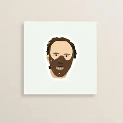 استیکر فیلم سکوت بره ها هانیبال لکتر 02 | 02 silence of lambs Hannibal Lecter  sticker
