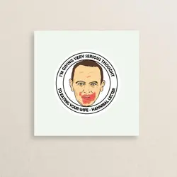 استیکر فیلم سکوت بره ها هانیبال لکتر 04 | 04 silence of lambs Hannibal Lecter sticker