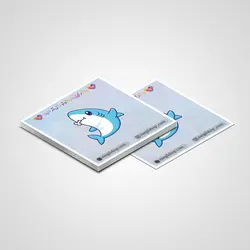 استیکر کوسه گوگولی 01 | The cute shark sticker 01