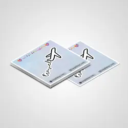 استیکر مسافرت – هواپیما 05 | Travel – Airplane sticker 05