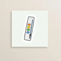 استیکر هنری – لوازم نقاشی – آبرنگ 05 | Artistic – Painting Tools sticker 05