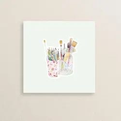 استیکر هنری – لوازم نقاشی 02 | Artistic – Painting Tools sticker 02