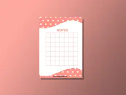 برگه های یادداشت مدل شطرنجی گوگولی 10 | Note Paper 10