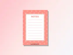 برگه های یادداشت مدل قاصدک 08 | Note Paper 08