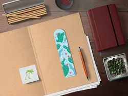 بوک مارک | نشانگر کتاب مدل کاکتوس 07 | Cactus Bookmark 07