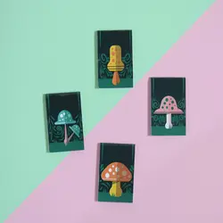 بوک مارک مگنتی | نشانگر کتاب مدل قارچ فانتزی 03 | Fancy Mushroom Magnet Bookmark 03