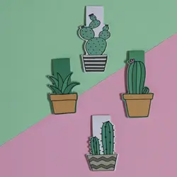 بوک مارک مگنتی | نشانگر کتاب مدل کاکتوس فانتزی 01 | Fancy Cactus Magnet Bookmark 01