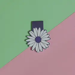 بوک مارک مگنتی | نشانگر کتاب مدل گل بنفشه 39| Flower Magnet Bookmark 39