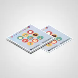 پک استیکر  9 تایی سازهای موسیقی 01 |  nine Instrument Sticker pack 01