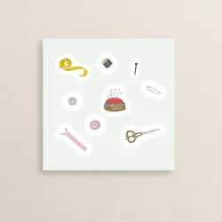 پک استیکر خیاطی و طراحی لباس 20 | Sticker pack 20