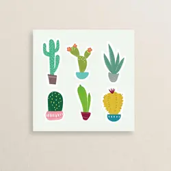 پک استیکر کاکتوس 19  | Cactus Sticker pack 19