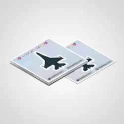 استیکر هوانوردی هواپیما جنگنده 03 | airplane aviation sticker 03
