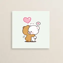 استیکر عاشقانه – خرس های فانتزی 63 | love – Fancy bear sticker 63