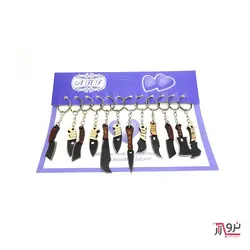 جاکلیدی انواع چاقو مشکی کوچک دسته چوبی