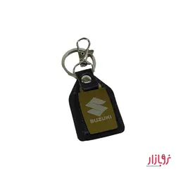 جاکلیدی چرم طلایی طرح سوزوکی