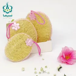 پد لایه بردار صورت دو طرف لوفا طرح بیضی