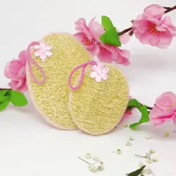 پد لایه بردار صورت دو طرف لوفا طرح بیضی