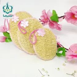 پد لایه بردار صورت دو طرف لوفا طرح بیضی