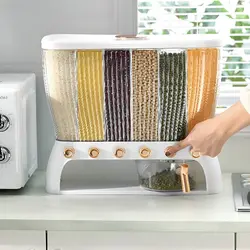 جای حبوبات شش خانه مستطیل