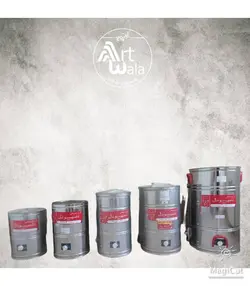 کره گیر برقی 30 لیتری استیل ناسیونال مشک برقی دوغ زن