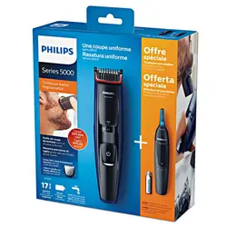 ماشین اصلاح صورت فیلیپس مدل BT5190 + موزن گوش و بینی NT1151