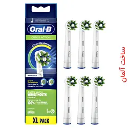 سَری مسواک برقی اورال-بی cross action 6 pcs (clean maximiser)