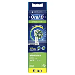 سَری مسواک برقی اورال-بی cross action 6 pcs (clean maximiser)