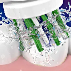 سَری مسواک برقی اورال-بی cross action 6 pcs (clean maximiser)