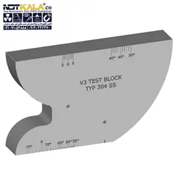 تست بلوک کالیبراسیون Block V3V2 Ultrasonic Test Block Ultrasonic Calibration-1