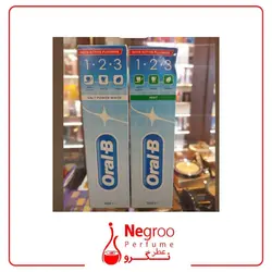 خمیر دندان اورال- بی مدل 1.2.3 Salt Power White حجم 100 میلی لیتر