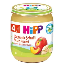 پوره ارگانیک هلو و موز هیپ – 125 گرم  Hipp şeftalili muz puresi