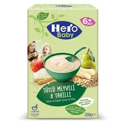 سرلاک شیر، میوه و 8 غلات هرو بیبی – 200 گرم hero baby sutlu meyveli 8 tahili
