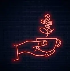 تابلو نئون کافه
